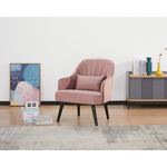 Keira Accent Sofa Arm Chair Fabric Uplholstered Lounge Couch - Pink V315-VOL-DECO-05