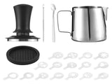 21pcs Coffee Art Set 12oz/350ml Stainless Steel Milk Frothing Pitcher with Scale 16pcs Coffee V1294-YM0901-H49324-6
