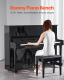 Piano Bench, 22" x 13.78" x 19", Keyboard Piano Chair with High-Density Padded Cushion, Storage V952-DCWXGQZDSMDR9NUMIV0