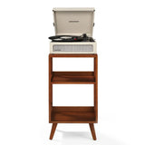Crosley Voyager Bluetooth Portable Turntable Crosley Asheville Stand Bundle - Dune V398-CR8017BMS-DU4