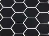 3D Peel-and-Stick Wall Tiles Black Hexagonal Design, 10 Sheets V63-837081
