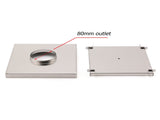 Bathroom Large Square 200x200mm Tile Insert Floor Drain Shower Grate 80mm Waste V1233-SQTI01200D80BS