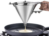 Stainless Steel Confectionery Funnels with Stand and 3 Nozzles, Commercial Grade Cake Decorating V1192-AZ-W-6290