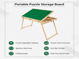 1500-Piece Jigsaw Puzzle Table with Folding Legs Portable Puzzle Storage Board V63-953291