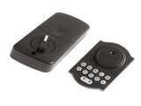 Electronic Keypad Lock Front Door Entry Deadbolt Lock Multifunctional Password Lock with Key Black V1294-YM0901-3114230106111