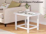 Gardeon Outdoor Coffee Side Table HDPE Desk Patio Furniture Camping Garden White FF-BEACH-DESK-HE-WH