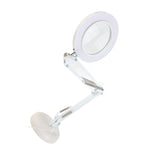 Desktop Magnifier 8X Magnification 10 Levels Adjustable Brightness 64 LEDs Magnifying Glass Desk V1294-YM0901-L4639W