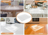Expandable Transparent Acrylic Cutlery Tray for Kitchen Storage V1192-AZ-W-31411