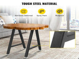 Metal Table Legs 28 x 17.7 inch A-Shaped Desk Legs Set of 2 Heavy Duty Bench Legs with Polyurethane V952-TZZTY28X17.7AAHCPV0