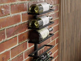 Metal Wall Mount Wine Rack for Wine Bottles, Liquor, Champagne V178-36098