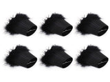 6Pcs Cloth Pendant Lamp Shade with Feather Edge Chandelier Lampshade Light Decoration Accessories V1294-YM0718-3119200176411
