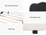 Artiss Bed Frame Queen Size Boucle FION BFRAME-H-FION-Q-WH-ABC