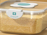 Rice Container Airtight Grain Food Storage Box Transparent with Cover for Home Kitchen Transparent V1294-YM0703-3118230110211