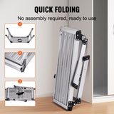 VEVOR Folding Work Platform, 330 lbs Load Capacity, Aluminum Drywall Stool Ladder, Heavy Duty Work V952-ZDPTGDBKD76CMO2TUV0