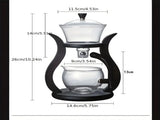 Lazy Kung Fu Glass Teapot Set with Infuser V728-TM601100044196554