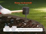 Metal Landscape Edging, 10 Packs 60 in Rust-Resistant Aluminum Alloy Landscape Edging, Bendable V952-LZJSPZ10PCS58DDP1V0