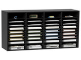 Wood Literature Organizer, 36 Compartments, File Sorter with Removable Shelves, Mailboxes Slot for V952-MZWJZLFPJBH363KG5V0