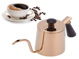 700ml Coffee Kettle 304 Stainless Steel Gooseneck Spout Coffee Drip Pot with Wooden HandleLong V1294-YM0721-3118210016411