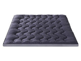 Giselle Bedding 5cm Pillowtop Topper Bamboo Polyester Blend Fibre Pad for Back Pain Relief Washable TOPPER-WA-CHAR-Q