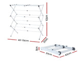 Artiss Clothes Rack Foldable Airer Drying Rack Portable No Assembly Required HANGER-B-10-FLD-GY