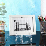 6 Pack Clear Acrylic Display Easels Stand - Perfect for Books Photo Frames Signs - Versatile Desktop V1258-DP02-BOL-323