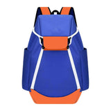 Basketball Backpack, Large Sports Gym Bag with Ball Compartment - Blue Orange V1308-DSZKI-2494-1
