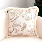 SOGA 2X 50cm Light Luxury French Style Printed Plush Pillow Set Throw Pillow FRENCHCUSHION207X2