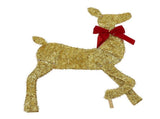 Deer Holiday Gold LED Easy Assembly 3 Piece Reindeer Family Decor for Xmas Festival Yard V1294-YM0901-3111240235711