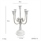 5- Candlestick Candelabra for Wedding Table Decor V1192-AZ-W-22948