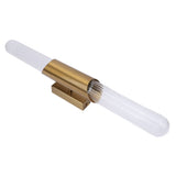 Wall Light Fixture Gold Brushed Metal Glass Lampshade Elegant Modern Wall Sconce with E26 Socket V1294-YM0901-3119240131411