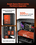 Mid-Tower ATX PC Gaming Case Computer Case Box with 4 x 120 mm ARGB Fans V952-DNJXZT120MMAXBJ08001V9