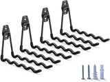 pieces - Heavy Duty Garage Hooks - Wave Long Hooks - Wall-Mounted Storage Rack - Electrical and V1188-MS101-03301-1