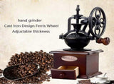 Vintage Hand Coffee Grinder - Manual Crank Flower Grinder with Classic Design V1263-JX-4435