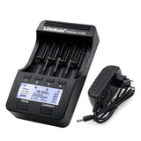 LiitoKala Lii-500 4 Slots Smart Intelligent Battery Charger Kit for 3.7V Li-ion & 1.2V Ni-MH V1294-YM0901-L2141EU