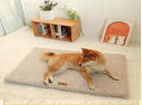 Grey XXL size Pet Dog Bed Mat - Plush Short Fur Cover with Wave Foam Padding - Washable Removable V888-ELOSUNG50499