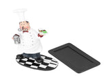 Resin Mustache Chef Figurine Fashion Small Ornaments Message Board Food Shop Hotel Decorations V1294-YM0714-3115210130111