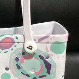 Women Storage EVA Handbag Hole Design Beach Casual Bag for Outdoor Sport Shopping Traveling White V1294-YM0716-3117220162715