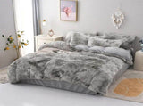 Grey Plush Coralie Dream Quilt / Doona / Duvet Cover set V745-AQ030155Q3