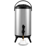 Stainless Steel Insulated Beverage Dispenser, 9.2 Liter, Thermal Hot and Cold Drink Server Dispenser V952-YLHLQQYX12L0TQWXUV0
