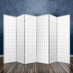 Artiss 6 Panel Room Divider Screen 261x179cm White RD-4019-6P-WH-AB