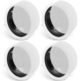 VEVOR 4 PCs 165.1 mm Bluetooth in Ceiling Speakers, 150W, Flush Mount Ceiling & in-Wall Speaker V952-DPXDYSQ65YCSYB22LV3