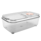 Transparent Rice Grain Storage Container Insect Proof Food Bucket Container with Flip Lid Measuring V1294-YM0717-3118220216611