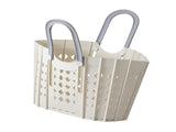 Laundry Basket Multifunction Plastic Foldable Clothes Hamper with Handles for Home Bathroom White V1294-YM0706-3117230214511