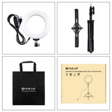 Live Broadcast Dual Phone Bracket With 1.1M Tripod & 6.2 Inch Led Ring Light Kit PRL-6303TKP