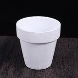 Worgeous 5Pcs 10x10CM Small White Terracotta Pot Clay Ceramic Pottery Planter Cactus Flower Pots V1189-LWWAL-20260327-03407