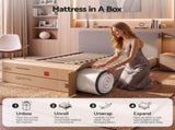 Giselle Queen Reversible Spring Mattress Cashmere Cover Gel Foam Firm 35cm MATTRESS-B-VERSA-35-Q