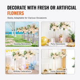 2PCS 31.5inch/80cm High Wedding Flower Stand, Metal Vase Column Geometric Centerpiece Stands, Gold V952-HLHJLFTJXKWCGALT3V0