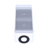 Double Fan Blade Rotating Fan USB Charging Desktop Electric Fan for Office Home DormitoryWhite V1294-YM0721-3113210053112
