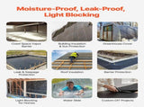 10 Mil Plastic Sheeting Heavy Duty 10' x 100', Thick Plastic Sheeting Roll, Plastic Drop Cloth V952-SLM10FT100FT8M2U2V0