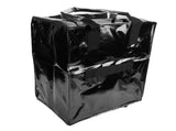 Grocery Bag On Wheels Collapsible Shopping Grocery Bag with Wheels for Laundry Camping Moving Black V1294-YM0901-3117250215313